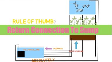 Return Pipe to Sump Connection | Ask The Aquaponics God Ep18