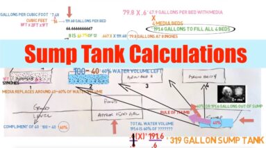 Sump Tank Calculations | Ask The Aquaponics God Ep30