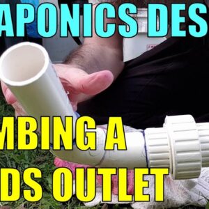 Aquaponics Design | Plumbing Solids Outlet to Radial Flow Settler