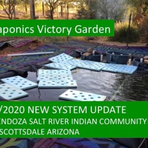 7:22:2020 UPDATE NEW AQUAPONICS VICTORY GARDEN SYSTEM - ED MENDOZA - SALT RIVER INDIAN COMMUNITY AZ