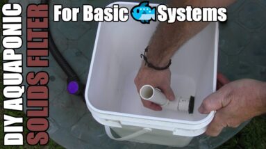 Solids Filter For Aquaponic System | Canister Filter