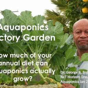 1:26:2021 UPDATE THE AQUAPONICS VICTORY GARDEN What % of your diet can aquaponics actually grow?