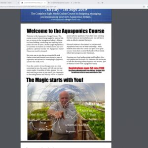 Aquaponics Webinar with Murray Hallam