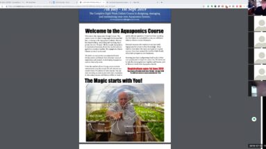 Aquaponics Webinar with Murray Hallam