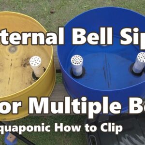 External Bell Siphon for Multiple Aquaponic Grow Beds