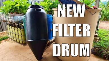 New Aquaponics System Filter Drum & System Nutrient Update