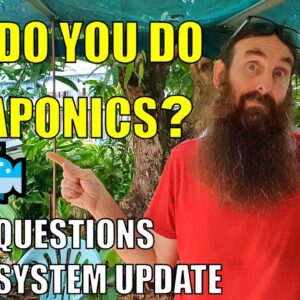 "Why Do You DO Aquaponics?" Other Questions & System Update